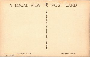 Vtg 1940s Hubbard School Plainfield New Jersey NJ Mayrose Co Collotype Postcard