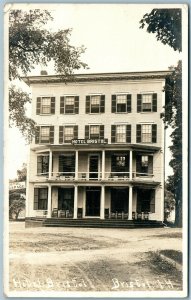 BRISTOL NH HOTEL ANTIQUE REAL PHOTO POSTCARD RPPC