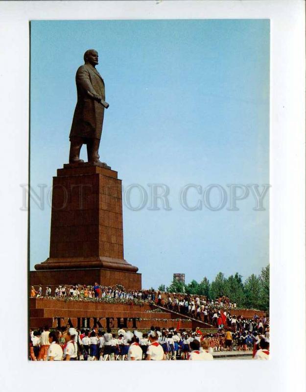 271936 Uzbekistan TASHKENT Lenin monument 1986 year postcard