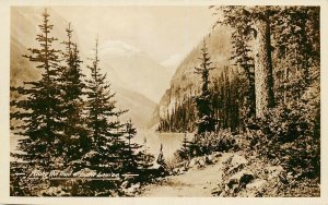 Postcard Canada RPPC Lake Louise Trails Unposted 
