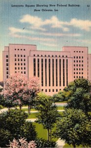 Louisiana New Orleans Lafayette Square Showing New Federal Building