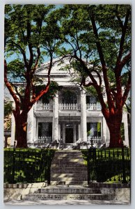 Natchez Mississippi~Stanton Hall~Vintage Linen Postcard