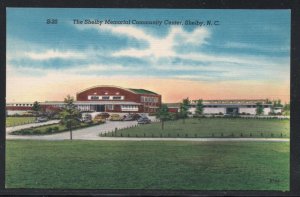 North Carolina colour pc Memorial Community Center Shelby, N.C unused