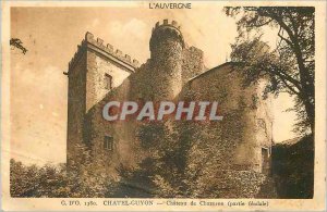 Old Postcard Chatel Guyon Auvergne Chateau Chazeron (Part feudal)