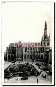 Old Postcard Liege Cathedral Saint Paul
