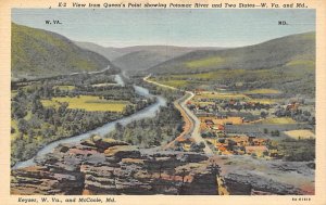 Potomas River and Two States from Queen's Point - Keyser, West Virginia WV  