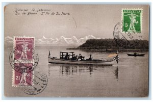 1910 St. Petersinsel Island Of St. Peter Bielerse Switzerland Postcard