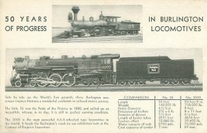Burlington Locomotives at Chicago Expo, B&W Unused
