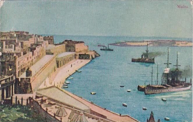 Malta Harbor Scene