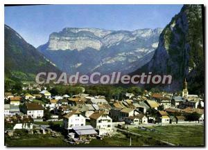 Modern Postcard Thones Haute Savoie General view and Parmelan