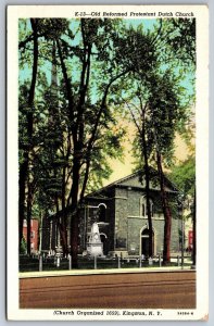 Vintage Postcard Old Reformed Protestant Dutch Church Kingston New York N.Y.