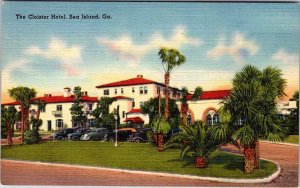 Postcard HOTEL SCENE Sea Island Georgia GA AL0507