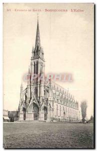 Old Postcard Environs De Rouen Bonsecours L & # 39Eglise