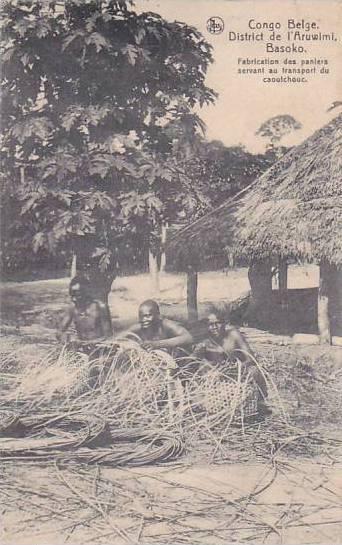 Belgian Congo District de l'Aruwimi Basoko Basket Weavers 1913