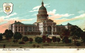 Vintage Postcard 1910's The State Capitol Austin Texas TX