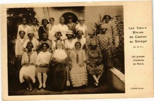 CPA AK Senegal Soeurs Bleues de Castres Un groupe d'enfants de Marie (235547)
