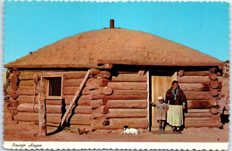 Postcard - Navajo Indian Hogan