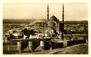 Egypt - Cairo. Panoramic View with Citadel    *RPPC