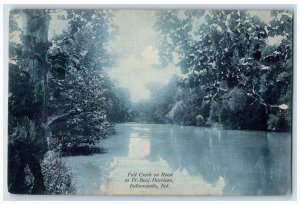 Indianapolis Indiana IN Postcard Fall Creek On Road To Fort Benj. Harrison c1905