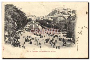 Old Postcard Lourdes Esplanade of the Rosary