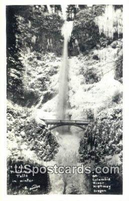 Real Photo Multnomah Falls - Columbia River Highway, Oregon OR  