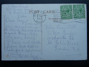 Bedfordshire BROMHAM HALL showing Croquet Lawn c1925 RP Postcard J. Horden & Son