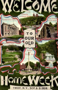 Troy, New York - Welcome to our old Home Week in 1908