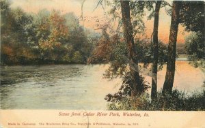 Cedar River Park Waterloo Iowa Henderson Drug 1906 Postcard 20-9010