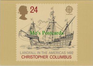 Stamps Postcard -Europa 92, Christopher Columbus,The Americas 1492 -Ref.RR15896