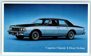 1979 Chevrolet CAPRICE CLASSIC 4 DOOR SEDAN Auto Dealer Advertising Postcard