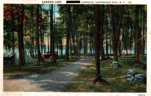 Adirondack Mountains, New York - A campsite at Caroga Lake - in 1933