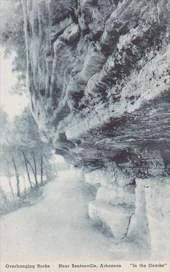 Arkansas Bentonville Overhanging Rocks Albertype