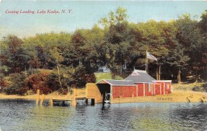 J59/ Lake Keuka New York Postcard c1910 Corning Boat Landing  163