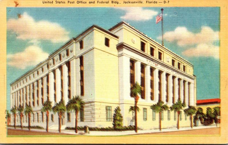 Florida Jacksonville Post Office and Federal Building 1943
