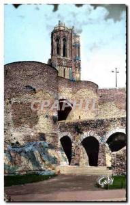 Old Postcard Saint Lo Manche Church Norte Dame and the Remparts