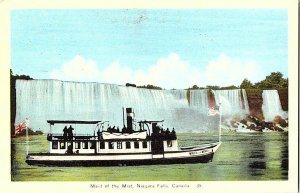Maid of the Mist Niagara Falls Canada Vintage Postcard Standard View Card  