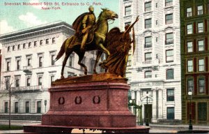 New York City Central Park Entrance Sherman Monument