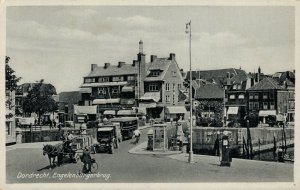 Netherlands Dordrecht Engelenburgerbrug Vintage Postcard 08.29