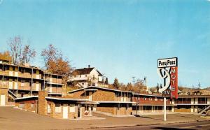 KLAMATH FALLS, OR Oregon     PONY PASS MOTEL     Roadside Chrome Postcard