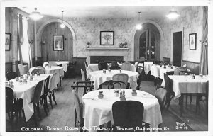 Colonial Dining Room Old Talbott Tavern, real photo Bardstown KY