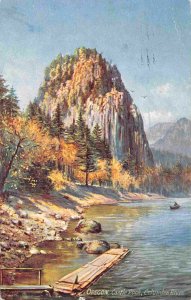 Castle Rock Columbia River Oregon 1909 Tuck postcard