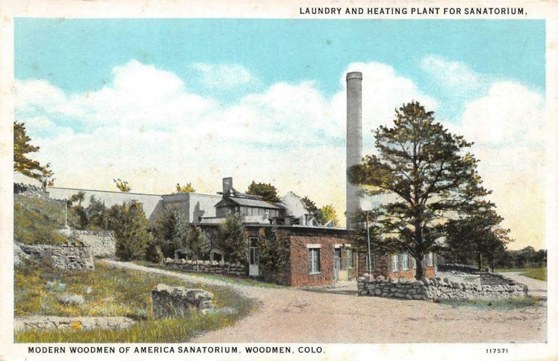Colorado CO~ MODERN WOODMEN OF AMERICA SANITORIUM Laundry~Heating Plant Postcard