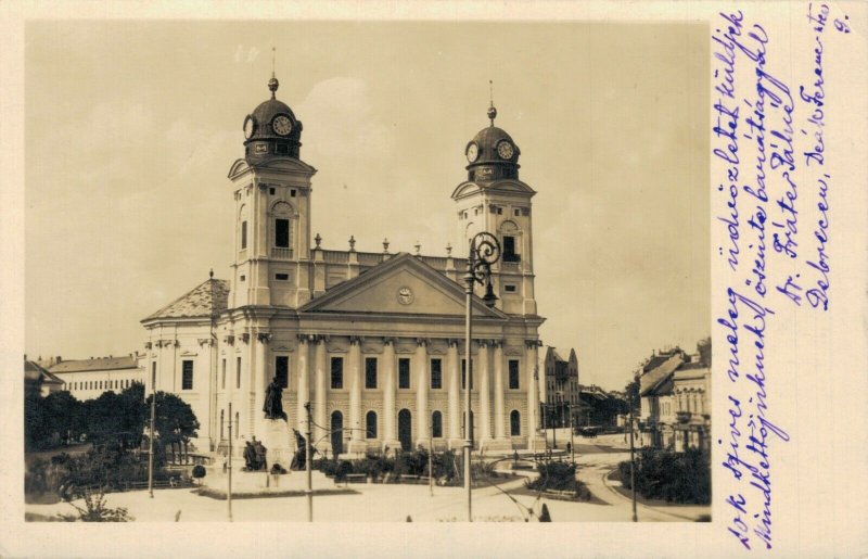 Hungary Debrecen Ref. Nagytemplom RPPC 03.39