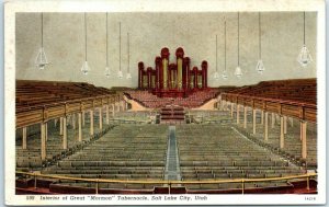 M-31800 Interior of Great Mormon Tabernacle Salt Lake City Utah