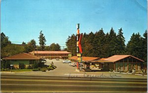Sandstone Motel Seattle Washington Chrome Postcard C096