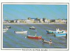 Somerset Postcard - Weston-super-Mare - Showing Boats    AB638