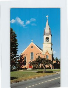 Postcard Alphonus Church, Pittsford, Vermont
