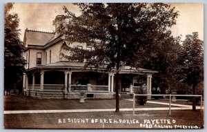 K47/ Fayette Ohio RPPC Postcard c1910 Residence Dr. E.H. Rorick Home 158