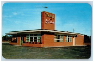 Ahoskie Carolina NC Postcard Tomahawk Restaurant c1950's Unposted Vintage