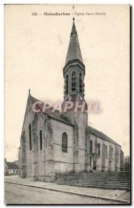 Malesherbes Old Postcard Church of St. Martin